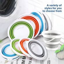 1 Piece Foldable Bucket, Portable Bucket, Foldable Car Wash Bucket, Outdoor Camping Fishing Travel Bucket, Car Wash Bucket, Easy To Store, Cleaning Supplies, Household Gadgets, Car Bucket, Outdoor Portable Bucket, Household Multi-Function Bucket, No Cover, Suitable For Car, Kitchen, Bedroom, Living Room, Outdoor, Travel, Can Be Given As A Gift, Gift, Festival