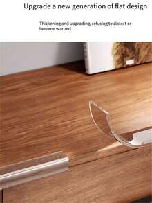 Transparent Edging Protective Anti-Collision Strips, Thickened & Widened, Glue-Free Home Use Table Corner Protection Cover, Wall Corner Soft Pad - Clear - View 7