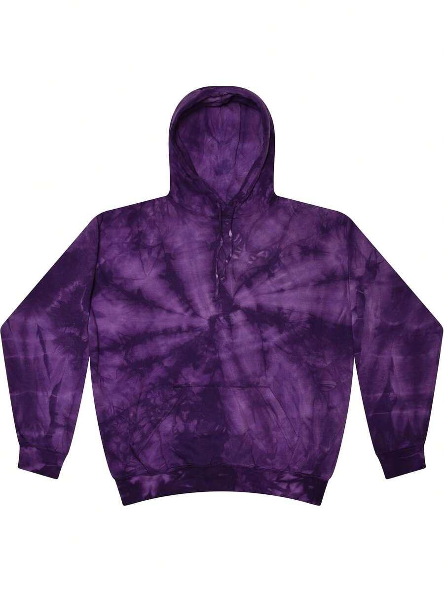 Sudaderas con capucha tie-dye para mujer y hombre - Sudaderas clásicas - Araña púrpura - Ver 1