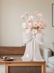 Bình hoa nhựa màu hồng có nơ, giá đựng bút, giá đựng cọ trang điểm, thiết kế hiện đại, quà tặng trang trí cho phụ nữ, kệ đựng đồ dùng nhà cửa, văn phòng phẩm, bàn cà phê (màu hồng), bình hoa phong cách Bohemian, trang trí bàn cà phê phòng khách, lối vào nhà, vật trang trí trung tâm bàn cà phê phòng khách, phòng ngủ, quà tặng Ngày của Mẹ - Nhiều màu - Xem 2