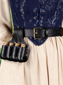 6PCS Medieval Alchemy Magic Potion Bottle Storage Nordic Style Cosplay Festival Props Atmosphere Dress Up Halloween