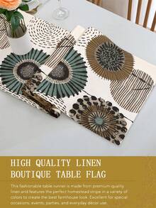 1pc Bohemian Style, Multi-Size Options, Table Runner, Table Decoration, Tablecloth, Home Decor, Dining Table Decor, Fireplace Mantel Scarf, Glass Door & Window Valance, Entryway Decor