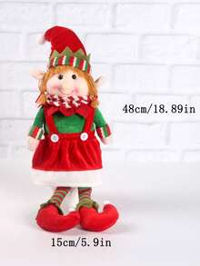 1PC Christmas Hanging Leg Elf Dolls, Poseable Long Bendy Naughty Boy & Girl Ornaments, Cute Shelf Sitters With Dangling Legs, Fun Holiday Home Decor & Room Decor,Mini Elf Decorations For Xmas Party, Christmas Toys & Christmas Decorations, Perfect For & Fall Decorations For Home
