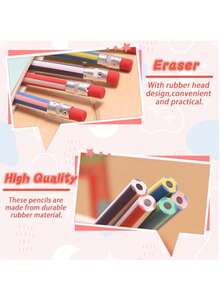 5pcs Magic Bendable Pencils - Flexible Soft, Multi-Colored With Erasers, Ideal Party Favors, Gift Bag Fillers & Holiday/Birthday Gifts | Back To School, Fall, Christmas - 5pcs - View 3