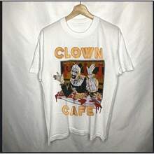 Unrsal Studios HHN Halloween Horror Nights 2025 Terrifier Clown Cafe Shirt - 白色4 - 查看 1
