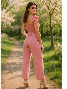 Enterizo para Dama Tela Cey Ligero - Rosa Pálido - Ver 3