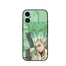 Cover Compatible With Apple  15 14 16 Plus 13 11 12 Pro Max X XR 6 + ProMax 16E TPU Phone Case Anime Dr Stone Ishigami Senkuu Compatible With  17 Case,  17 Pro Case,  17 Pro Max Case
