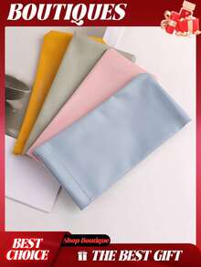 4 件装眼镜盒、压缩眼镜盒、眼镜盒、眼镜袋、太阳镜袋、钱包用太阳镜袋、太阳镜袋