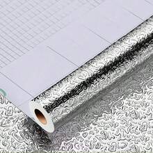 1 Roll Of Self-Adhesive Silver Orange Peel Stainless Steel Wallpaper PVC Waterproof Oil Resistant Easy To Clean Wall Sticker Kitchen Countertop Splash Proof Board Covering Film Removable And Easy To Install Wallpaper15.7inX39.3/118.1/196.8in