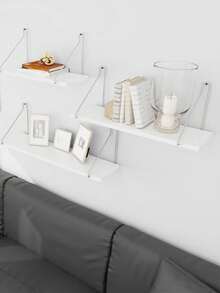 1 pieza Estante flotante para decoración de pared, estante de pared de madera rústica para dormitorio, estante de granja para baño, estante colgante para almacenamiento, unidad de estantería montada en la pared, estante colgante para plantas