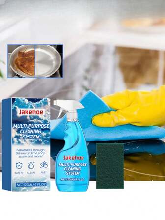 多用途泡沫清洁剂，温和去污，适用于厨房炉灶、炊具和多种表面