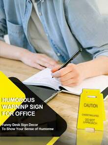 لافتة تحذير مكتب - لافتات تحذير مكتبية مضحكة للزملاء والموظفين والمديرين، لافتات تحذير خفيفة الوزن وقوية لمساحة العمل وديكورات المكتب