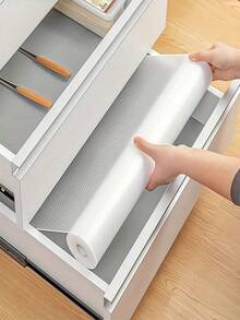 1 Roll Of Eva Kitchen Cabinet Drawer And Shelf Liner, Anti-Slip & Waterproof Fridge Table Mat Back To School