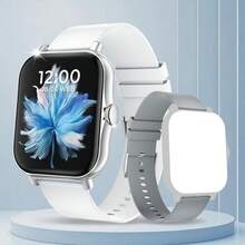 全新 1.83 英寸高清全触屏智能手表，男女通用，220mAh 超长续航，多种运动模式，莫兰迪色表带，双表带，电话拨号/接听，计步器，卡路里计数，消息提醒和呼叫提醒，多功能智能手表，圣诞礼物