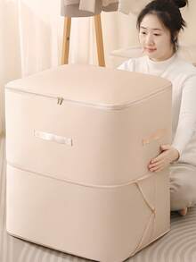 1 Thickened Twill Down Jacket & Quilt Storage Bag, Large-Capacity Compression Storage Bag, Clothing & Quilt Organizer Bag, Home Storage & Moving Bag. It Symbolizes The Space Saving Of Seasonal Storage, The Dust-Proof And Moisture-Proof Protection Of Clothing And Quilts, And The Convenience And Orderliness Of Moving Storage.