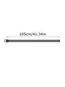 1 件时尚简约交叉扣腰带，适合学生、连衣裙、牛仔裤 - 彩色 - 查看 3