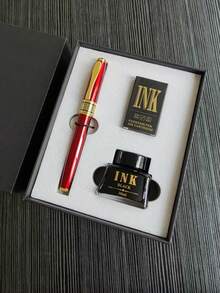 [Custom] Provide 1pc High Quality Custom, High-Quality Heavy Metal Feel, 0.5 Tip Steel Pen, With 1pc Gift Box Pocket Clip - Smooth Writing, Refillable Medium Nib, Comes With 2pcs Refills, Elegant Gift Box, Personalized Business Gift - Unique, Thoughtful Pen Gift Set For Coworkers, Friends, Family, Christmas, Back To School, Graduation, Father's Day, Thanksgiving, Valentine's Day, Mother's Day, Teacher's Day - Multicolor - View 59