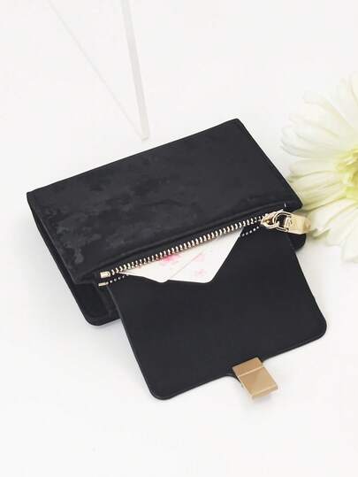 女士短款撞色拼布钱包，时尚豹纹和树纹多功能卡包，优雅按扣闭合年轻学生大容量拉链零钱包，轻巧时尚，携带方便，适合节日礼物