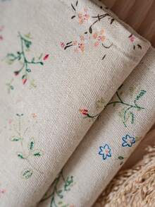 1/4/6pcs Vintage Floral Napkins, Suitable For Wedding, Party, Restaurant Decor, Christmas, Thanksgiving, Daily Use, Gatherings