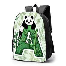 Cartoon Panda Backpack, Cute Minimalist Backpack, Lightweight 12-Inch Single Layer Backpack, Unisex Casual Daypack, Portable Travel Bag