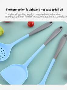 16-częściowy zestaw silikonowych naczyń kuchennych do pieczenia, zestaw silikonowych naczyń kuchennych z powłoką nieprzywierającą, zestaw naczyń kuchennych do gotowania, pieczenia, miarek i łyżek, szpatułki, w tym łyżka pełna, łyżka cedzakowa, łyżka do zupy, duża szpatułka, szpatułka cedzakowa, trzepaczka do jajek, szczypce do żywności, pędzel do oleju, mała szpatułka, miarki i łyżki