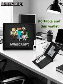 1pc Minecraft New Boy Wallet Junior High School Children's Adult Mc Peripheral Zipper Change Card Package PU Leather Cartoon Character Zipper Business Card Package Ladies Boy's Wallet Coin Wallet Credit Card Card Holder Boy's Wallet Ladies' Wallet Boy's Gift Wallet Mini Wallet Wallet Card Wallet.