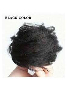 Synthetic Messy Bun Scrunchie Hair Extensions, Wavy Curly Chignon Hairpiece, Updo Hair Bun For Women, Tousled Elastic Band Hair Buns, Easy To Wear Hairstyle Accessories For Daily Life, Vacation Style ,Hair Styling Kit ,Hair Tool Kit ,Hair Styling Tools