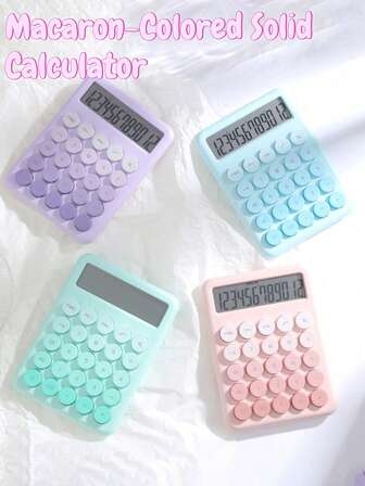 Large Display Screen Calculator, Mechanical Keypad, Back To School Supplies, Student, Finance, Stationery