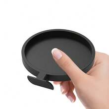 1pc Wall-Mounted Acoustic Panel Decorative Tray - Heavy Duty Floating Shelves Without Screws, 3-Tier Black Design, Modern Home Storage & Decor, Ideal For Plant Display And Stylish Organization, Shelving Decor, Sound Absorption Solution, Minimalist Decor, Easy To Install Shelves - Multicolor - View 5