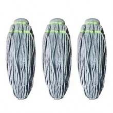 Paño de fregona, paño de fregona giratorio, paño de fregona de lavado a mano libre con escurridor automático, fregona giratoria multifuncional de uso en seco y húmedo, alta absorción de agua, fregona de piso de lavado a mano libre, repuesto de paño de fregona, juego de fregonas - Adecuado para la limpieza de pisos en salas de estar, dormitorios, cocinas y baños