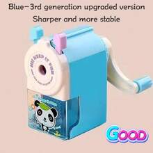 1pc Fashionable Manual Pencil Sharpener - Durable ABS Plastic Material, Essential For Students, Homes, Offices And Artists, Birthday Gift, Multifunctional Creative Pencil Sharpener, Sturdy Structure, Battery-Free, Fun Stationery, Professional-Grade Pencil Sharpener - Suitable As School Supplies And Gifts - Multicolor - View 5