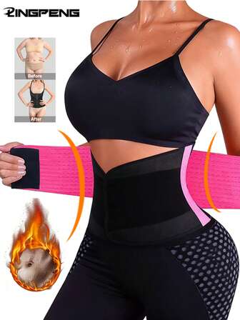 Elastic Waist Trainer Belt For Women, Adjustable Abdominal Support Strap, Ideal For Yoga Fitness Running Office Use