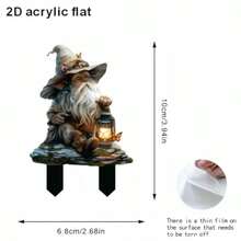 حديقة بأسلوب بوهيمي مع فانوس - ديكور جنية بلاستيكي للزينة الخارجية، سهل التركيب، مناسب لعيد الميلاد وعيد الشكر، لا يحتاج إلى طاقة أو بطارية، هدية مثالية للنباتات المزروعة في أصص والحدائق