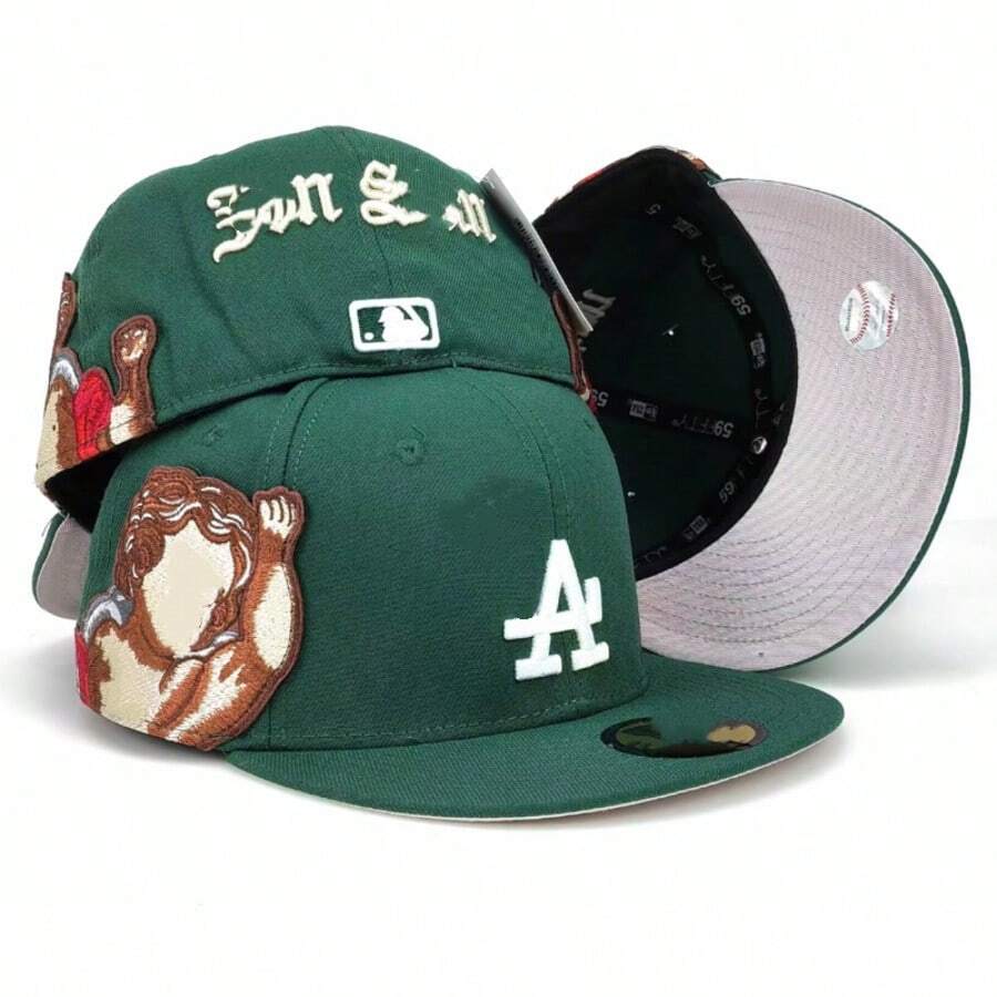 Gorra de béisbol bordada de tamaño masculino muñeca ángel gorra deportiva de hip - hop casual conjunta - G - Ver 1