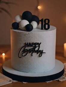 1 pieza/3 piezas Decoración para tarta de cumpleaños feliz, decoración de tarta, decoración de tarta de acrílico para fiesta de cumpleaños, suministros de repostería, decoración de repostería, suministros de repostería, suministros para tartas, regalos festivos, artículos esenciales de cocina