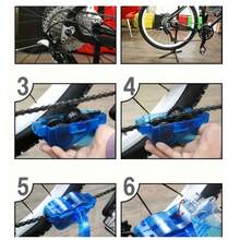 4/6/8pcs Bicycle Chain Cleaner Tool Kit Multi Function Drivetrain Scrubber Cycling Maintenance Gear Quick Cleaning Brush Set For Bike Chain Cassette Derailleur Home Workshop Upkeep - Multicolor - View 6