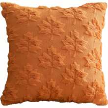 1pc/2pcs Maple Cushions, 18 X 18 Inches, Orange, Farm, Decoration, Autumn Harvest Theme, Festival, Synthetic Hair, Sofa, Bed Or Room - Orange - View 13