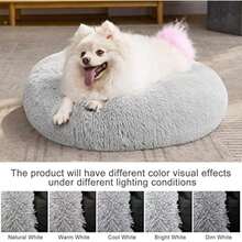 MIXJOY Orthopedic Dog Bed Comfortable Donut Cuddler Round Pet Beds Ultra Soft Washable Dog And Cat Cushion (20''/23''/30'') (23'', )(S(23''x 23'') Grey) - Type7 - 查看 6