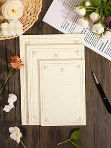 ورق رسائل وردي، ورق قرطاسية مكتبي، ورق كتابة، ورق رسائل، ورق بطاقات، ورق، قرطاسية، حروف حب بسيطة، ورق رسائل بخط واحد وخطين، ورق مادي