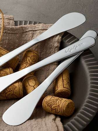 7 英寸 18/10 不锈钢直边黄油奶酪奶油三明治调味品涂抹刀适用于厨房工具、烹饪用具、圣诞派对、活动宾客服务（1 件/2 件/4 件）