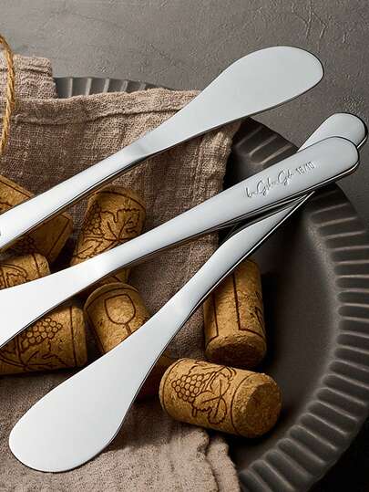 7" 18/10 Stainless Steel Straight Edge Butter Cheese Cream Sandwich Condiment Spreader Knives For Kitchen Tools, Cooking Utensil, Christmas Party, Event Guest Serving (1pc/2pcs/4pcs)