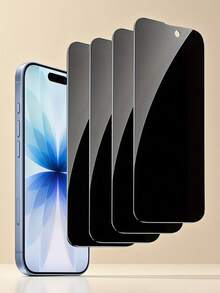 4 Stücke Bildschirmschutz kompatibel mit Samsung//OPPO/Vivo/Honor/Apple Smartphones, Datenschutz-Gehärtetes Glas, Kratzfest, Fingerabdruckfest, Vollflächenabdeckung, Geburtstagsgeschenk für Familie/Freunde