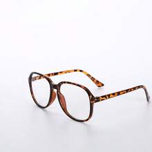 1 pièce/3 pièces Lunettes de mode à grand cadre carré en acrylique de style bohème pour femmes, pour la lecture quotidienne et les déplacements professionnels