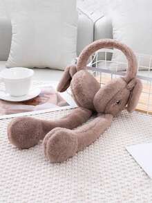 1 set söta kaninöronkåpor för barn på vintern, varma plyschöronkåpor med rörliga öron, köldtåliga tecknade öronkåpor för värme och mjukhet, viktiga för vinterutflykter - Multifärgad - Visa 13