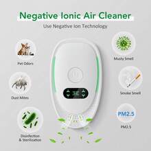 Hailicare Máy lọc không khí cắm điện tích hợp máy tạo ion âm, máy lọc không khí ion âm mini, máy tạo ion âm di động, máy lọc không khí hoạt động êm ái, máy làm thơm không khí ion, thích hợp khử mùi vật nuôi, mùi nhà bếp, bụi bẩn, khói. - Phích cắm loại C của EU (220-240V) - Xem 5