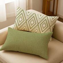 2pcs Rectangular Waist Pillow/Cushion Cover, Bohemian Style Home Sofa Headboard Pillow, Soft & Cozy, 30cm X 50cm, Pillow Insert Not Included, Bedroom Cushion, Decorative Sofa Cushion, Home Decor, Sofa Cover, Sleep Encounter, Outdoor Pad