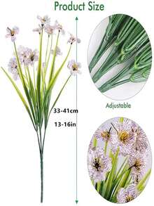 10pcs Artificial Decorative Plants, UV-Resistant Fake Greenery For Outdoor, High-Quality Anti-Oxidation Boston Fern Real Touch Realistic Fake Plants For Home/Kitchen/Room Decor, Wall Decor, Indoor/Outdoor Hanging Planters, Spring/Summer Garden Yard Decor, Halloween Decor, Home Decoration Artificial Flowers, Mother's Day & Valentine's Day Decor Gifts Birthday Graduation - Multicolor - View 23