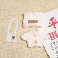 1/2 Sets Fashionable Clothing Sets Suitable For Labubu (Without The Doll), Hand-Woven , Cute Clothes, Bags, Hats, DIY Fashionable And Interesting Accessories, Suitable For Daughter's Birthday, Anniversary, And Holiday Gifts, Christmas Gift