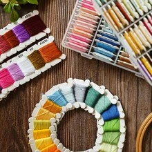 40/50/80/120 Color Embroidery Thread DIY Cotton Multi-Color Embroidery Yarn Sewing Embroidery Thread Set With Organizer Box Threads Embroidery Thread, Colorful Cross Stitch Thread, Embroidery Yarn Set, Embroidery Starter Kit DIY Craft
