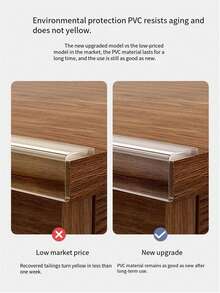 Transparent Edging Protective Anti-Collision Strips, Thickened & Widened, Glue-Free Home Use Table Corner Protection Cover, Wall Corner Soft Pad - Clear - View 9